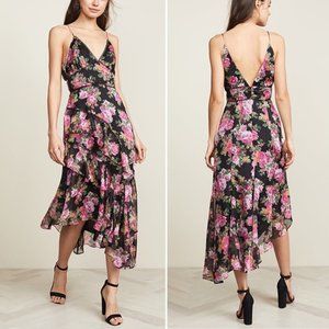 KEEPSAKE Oblivion Floral Midi High Low Dress NWT